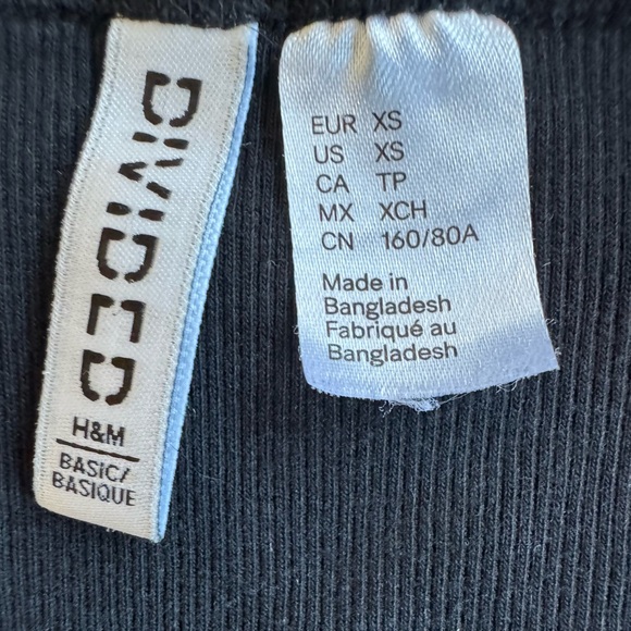 H&M Blue Ribbed Tank Top - Picture 3 of 3